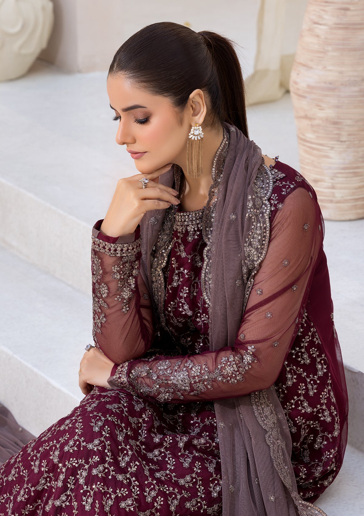 EMBROIDERED NET BT6622