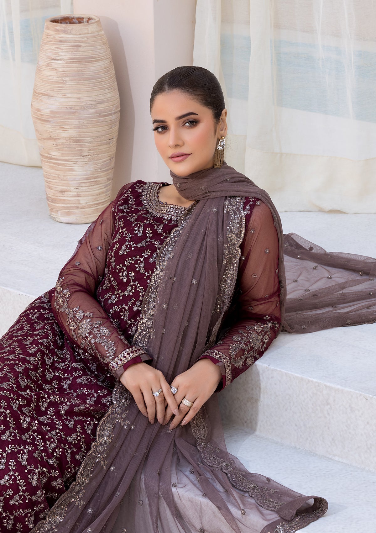 EMBROIDERED NET BT6622