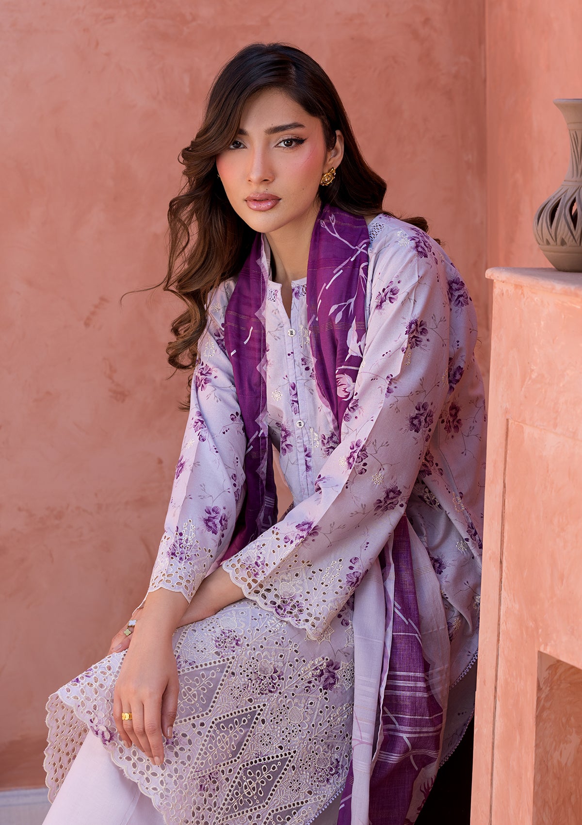 PRINTED CHICKENKARI LAWN BT006697-LPR