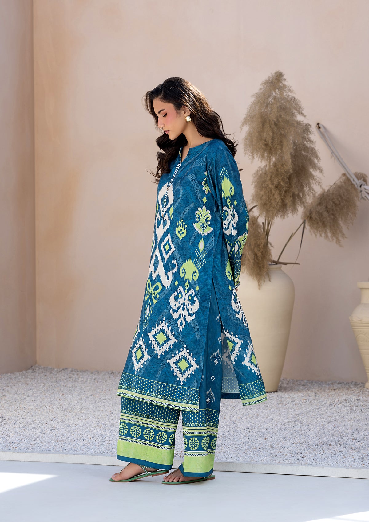 PRINTED LAWN BT006685-BLU
