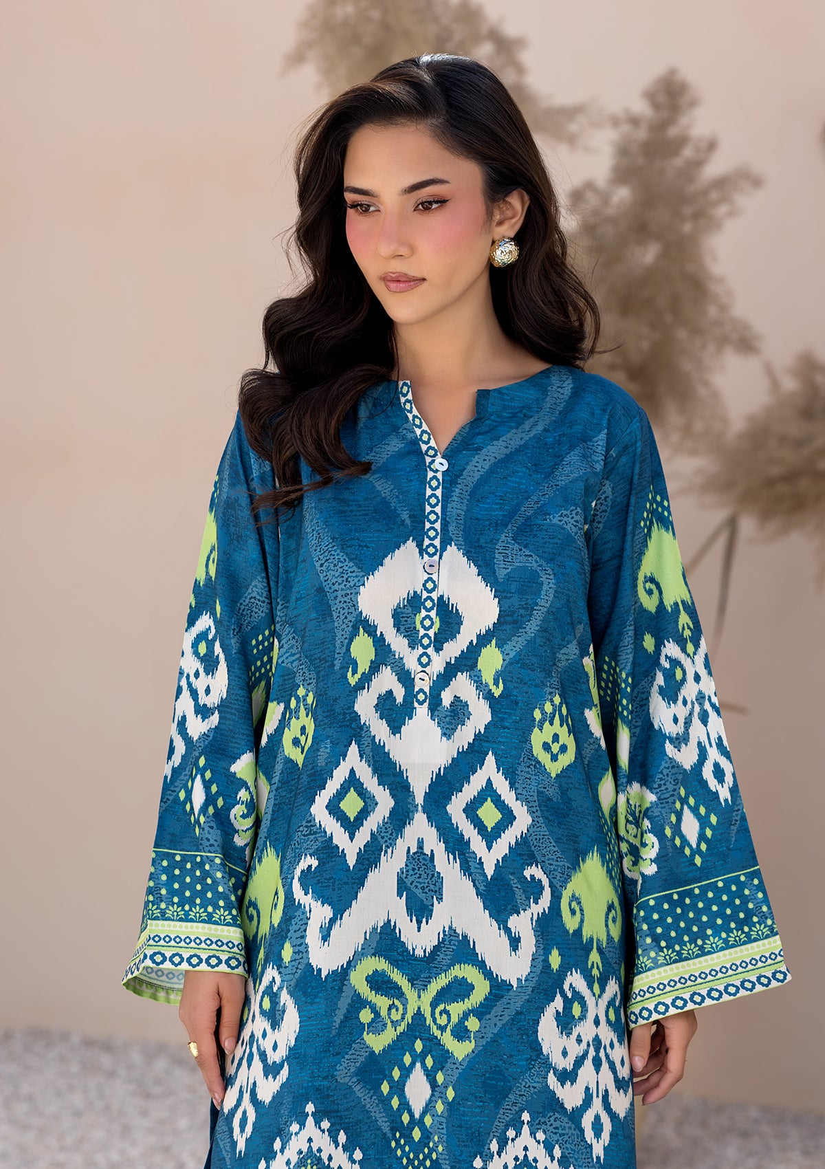 PRINTED LAWN BT006685-BLU