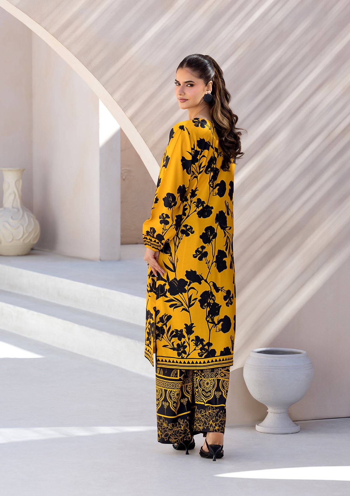 PRINTED LAWN BT006685-YLW