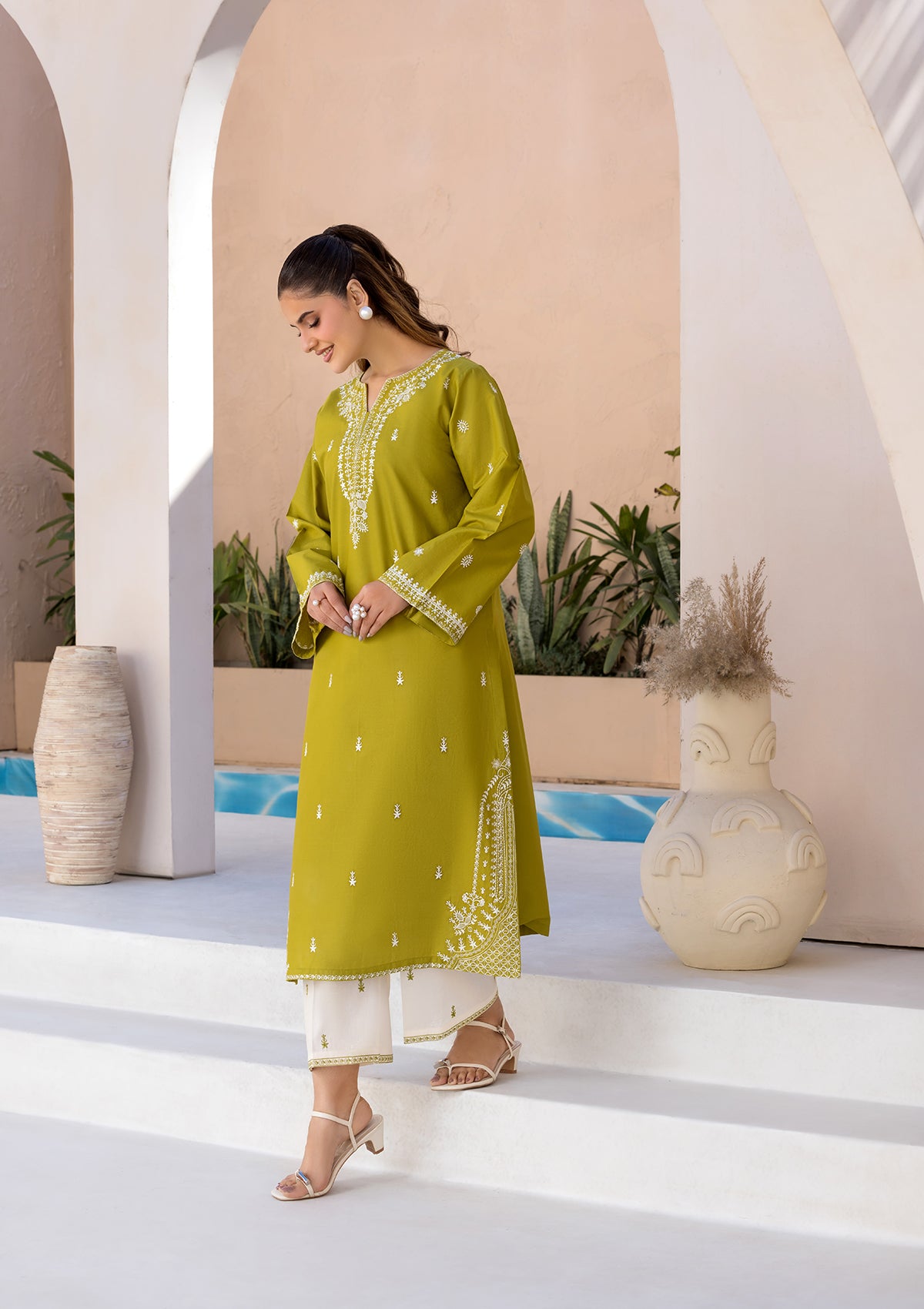 EMBROIDERED COTTON BT006686-LGR