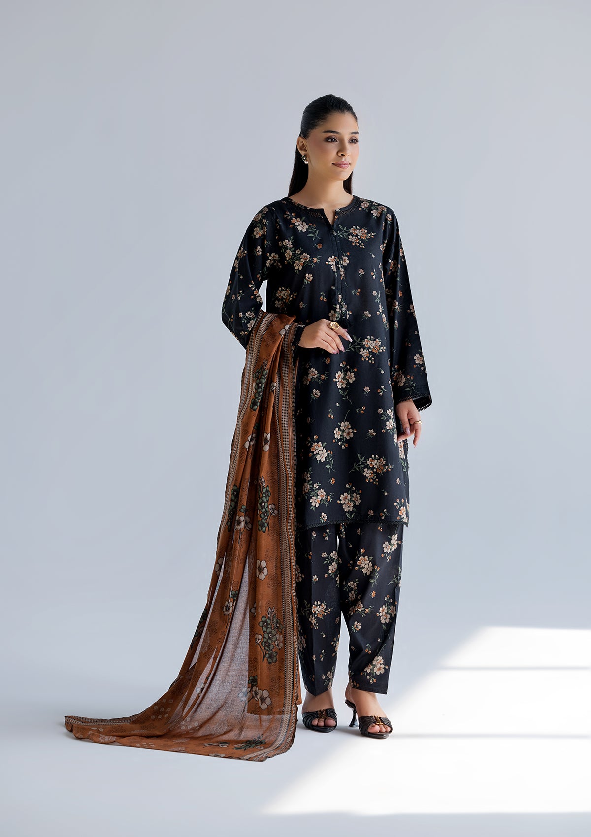 PRINTED LAWN BT006760-BLK-2