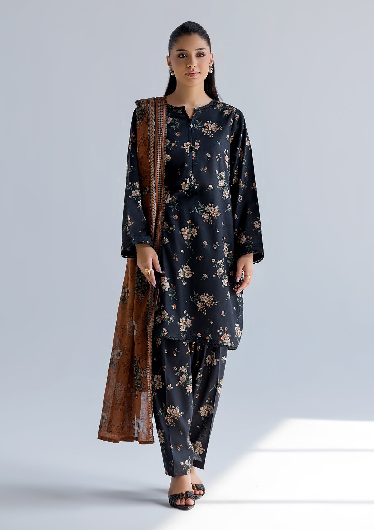 PRINTED LAWN BT006760-BLK-2