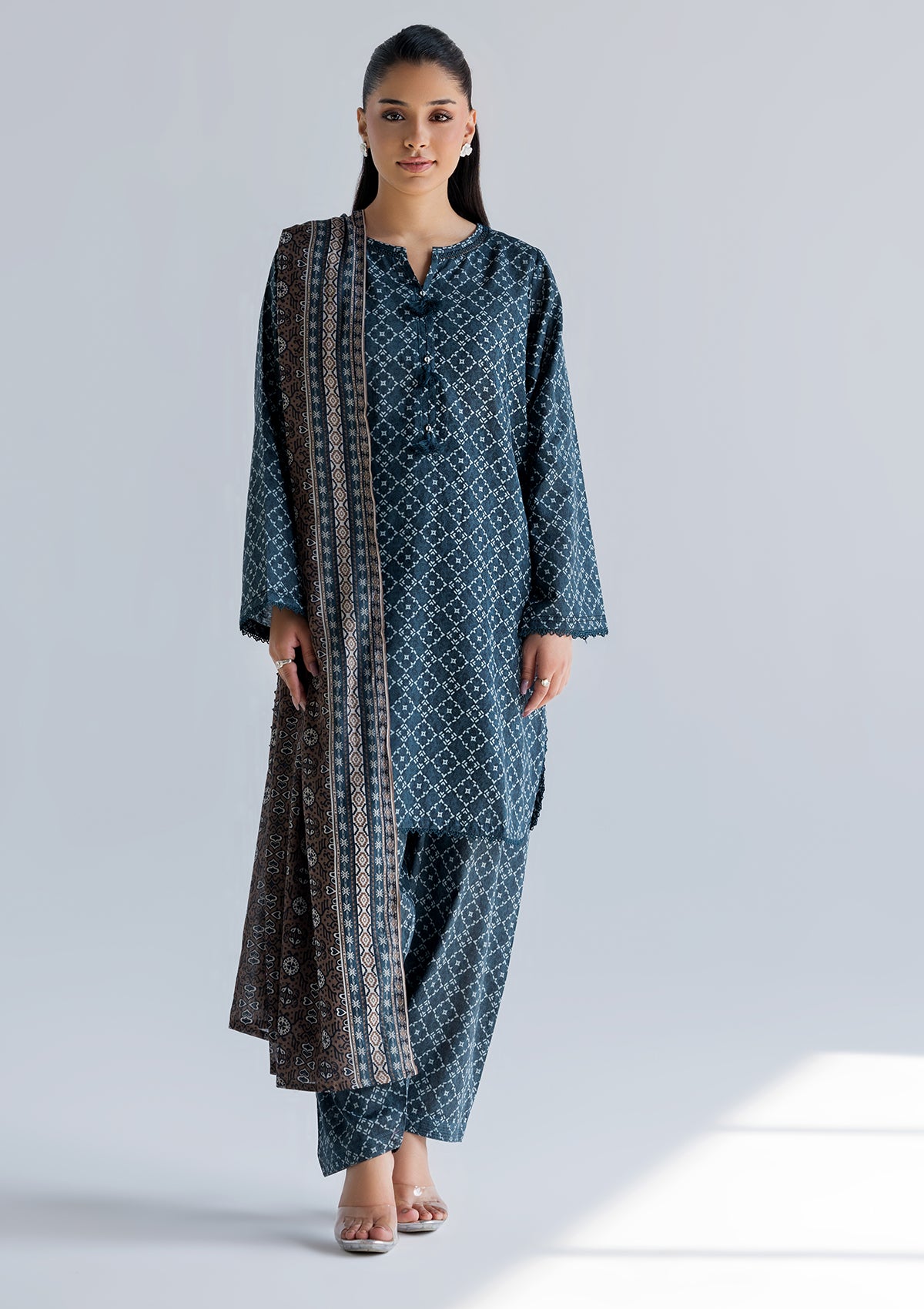 PRINTED LAWN BT006760-GRN