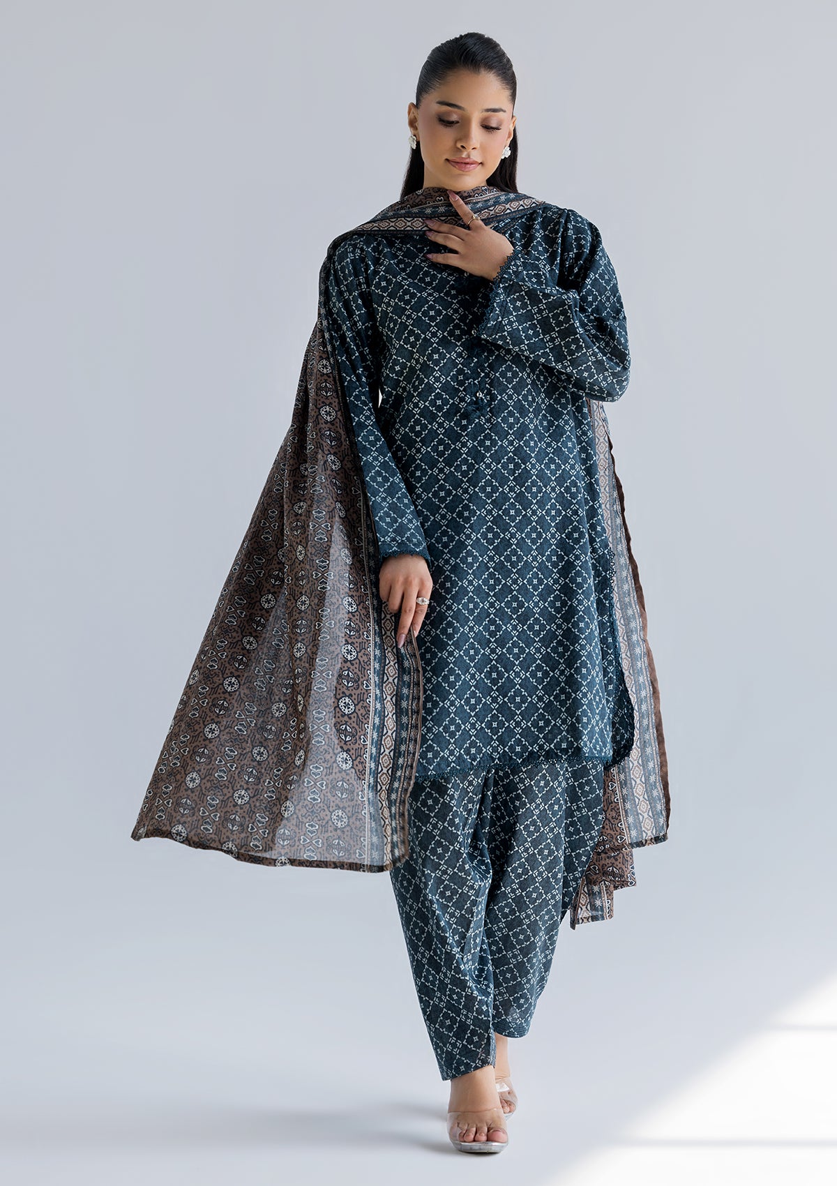PRINTED LAWN BT006760-GRN