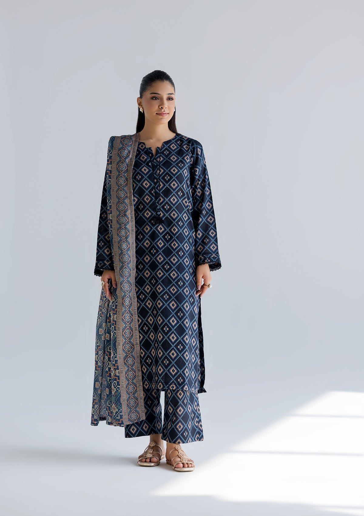 PRINTED LAWN BT006760-DBL