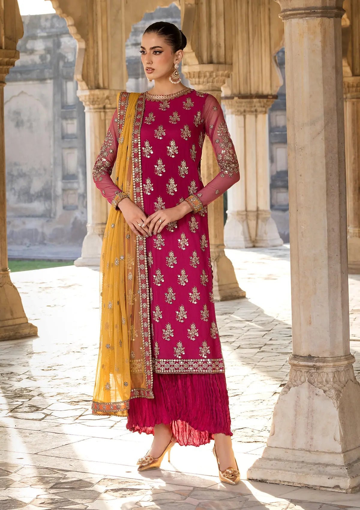 EMBROIDERED NET BT-6572 Bin Tayyab