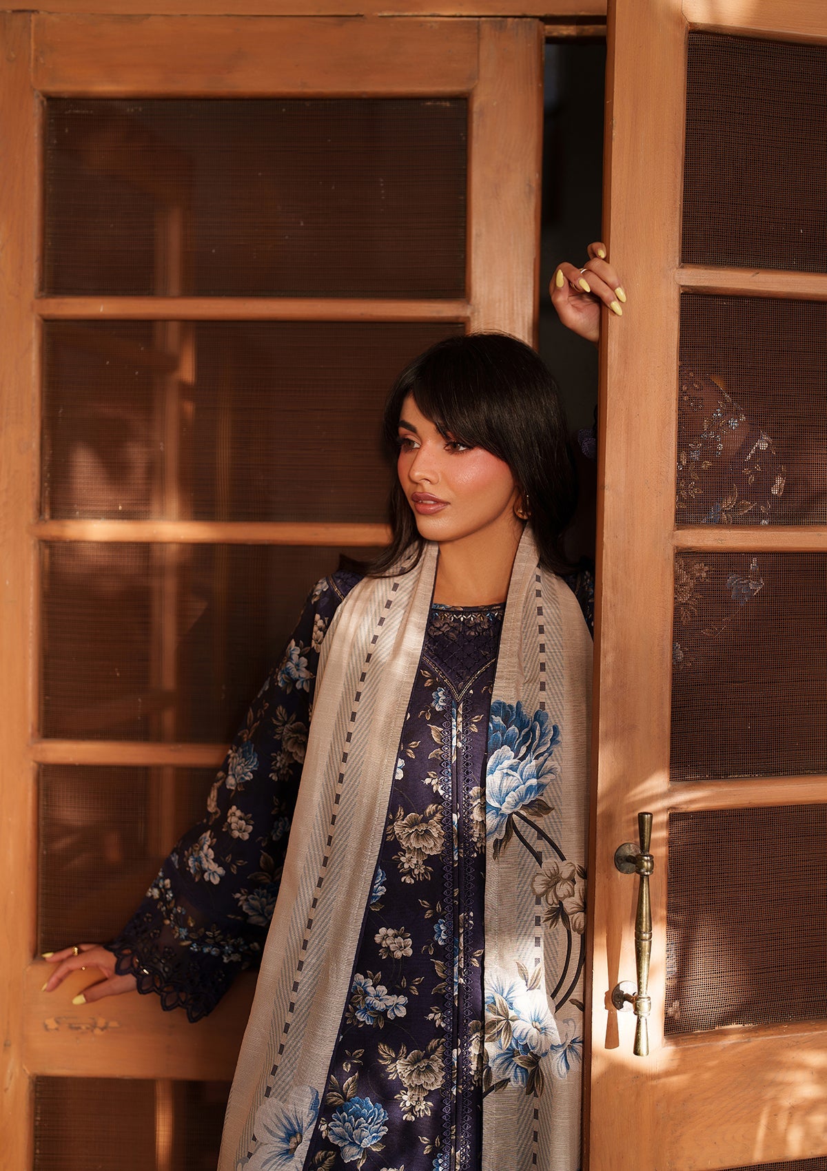 Embroidered Khaddar BT6565-NBL Bin Tayyab