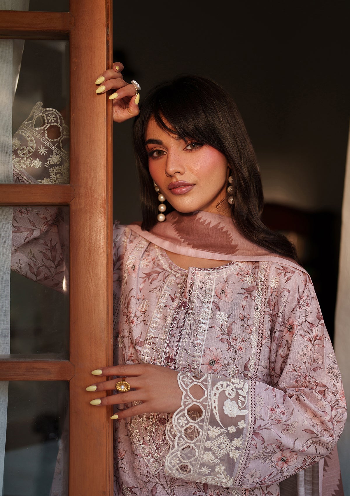 Embroidered Khaddar BT6552-PCH Bin Tayyab