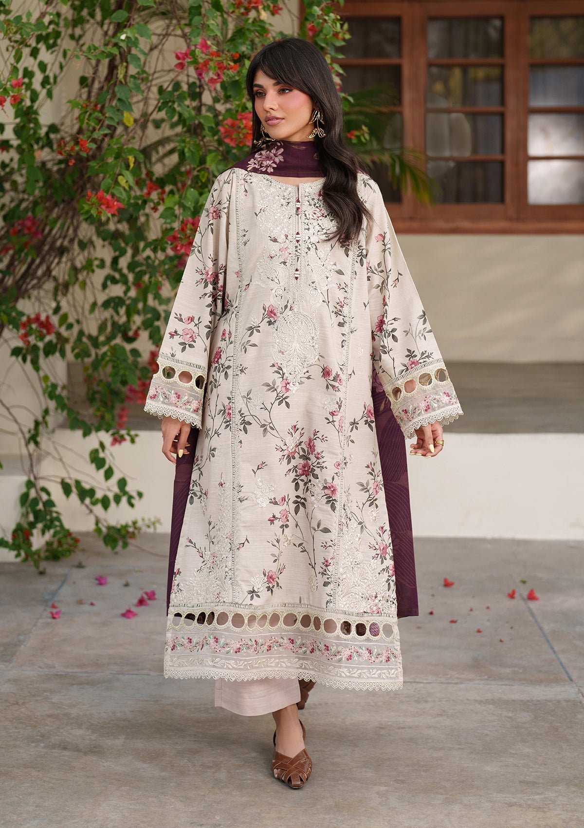 Embroidered Khaddar BT6552-SKN Bin Tayyab