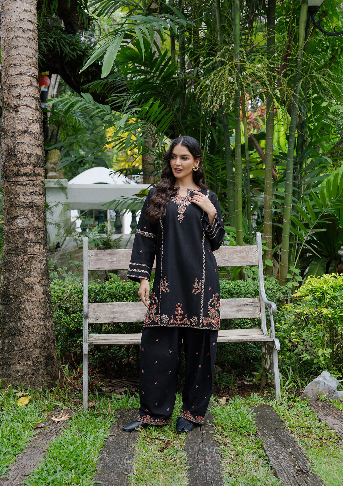 Embroidered Khaddar BT006982-BLK
