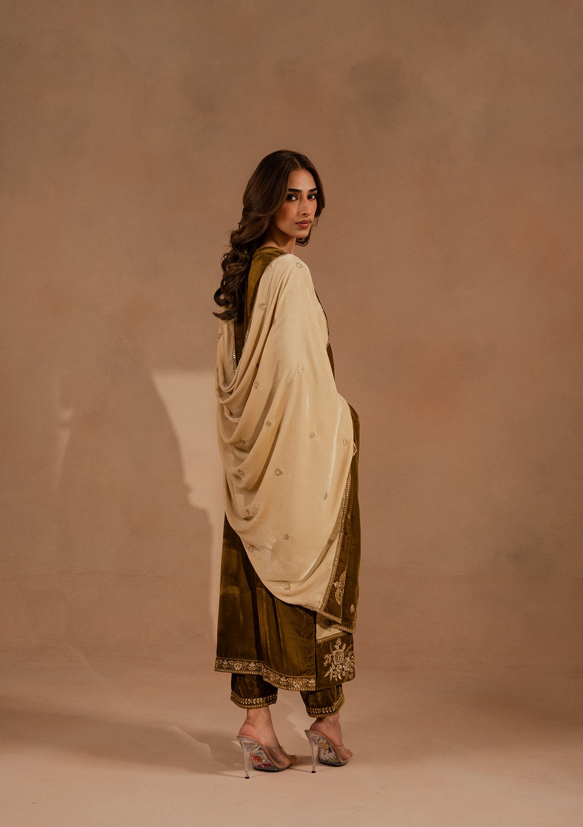 Embroidered Velvet BT007025-BRW