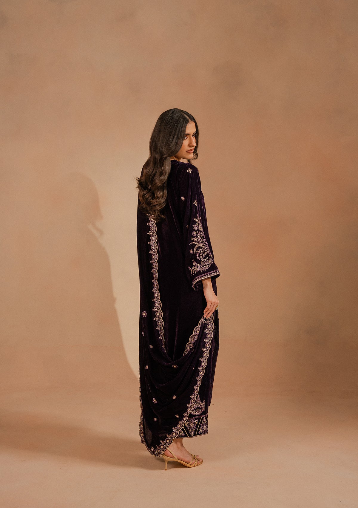 Embroidered Velvet BT007025-PRP
