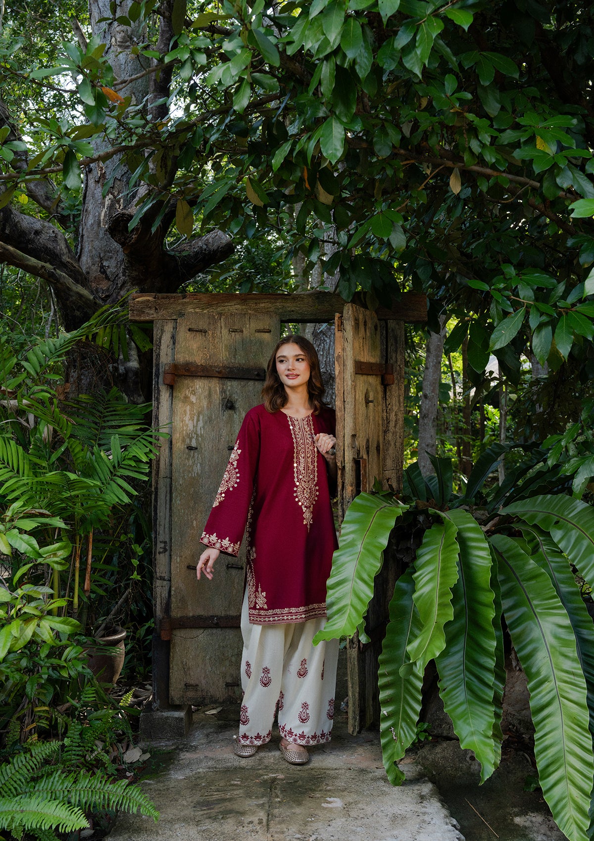 Embroidered Khaddar BT006931-MRN