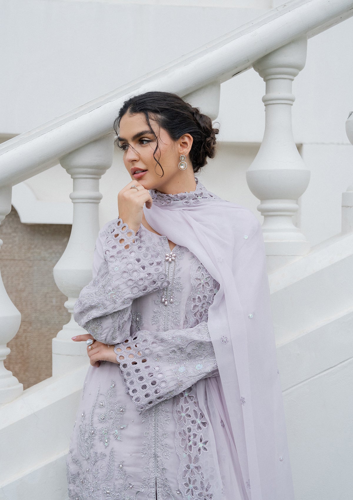 Embroidered Chiffon BT006980-LPR