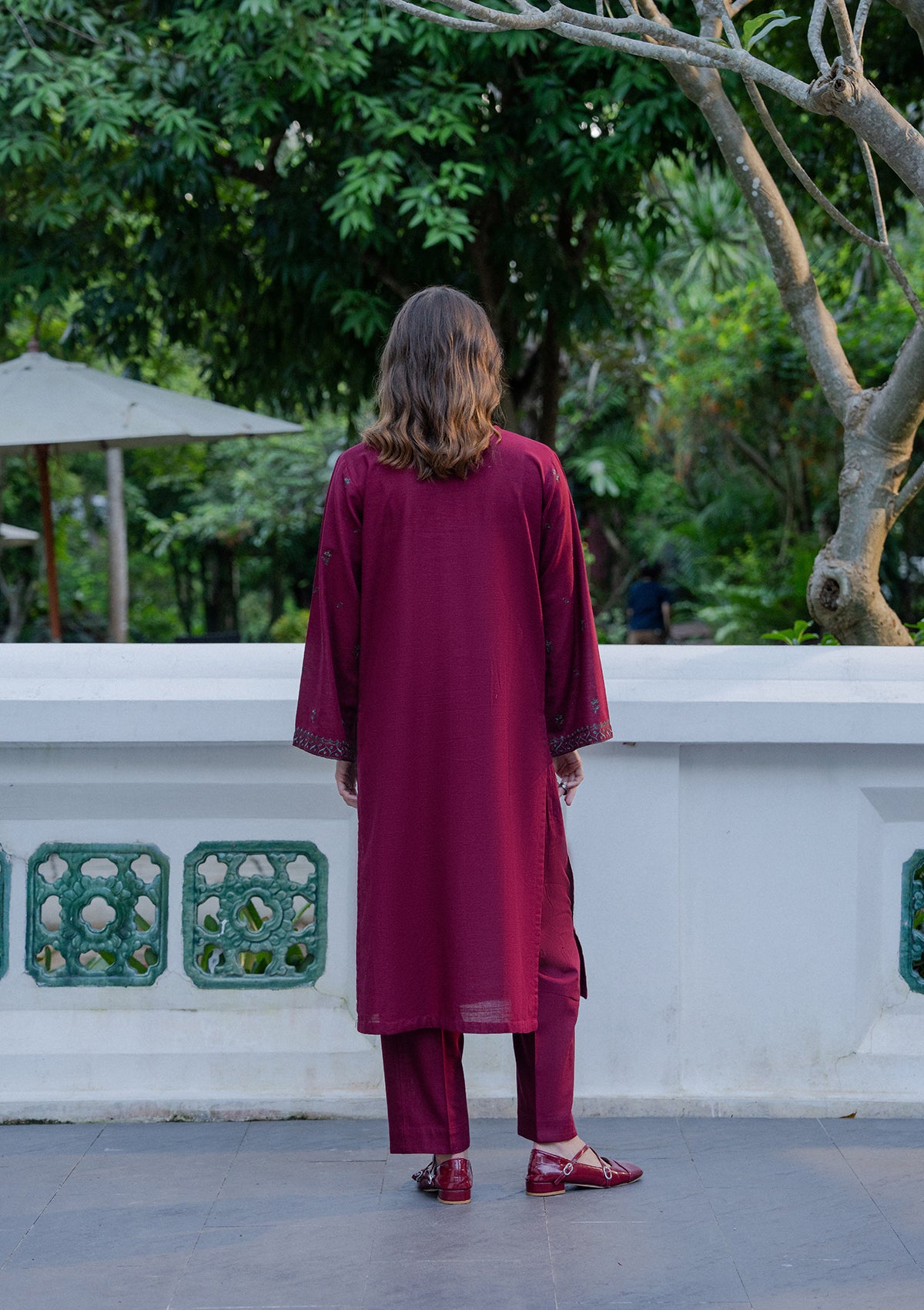 Embroidered Khaddar BT006930-MRN