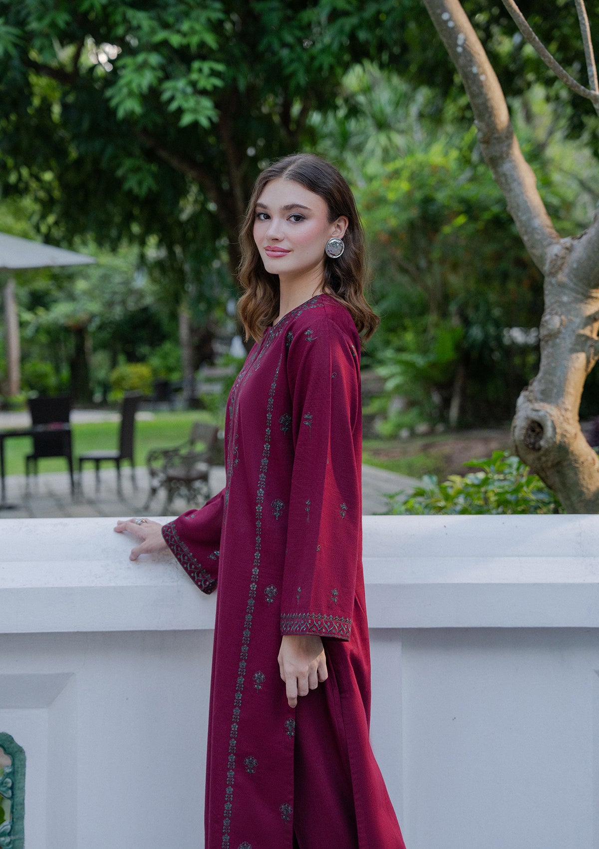 Embroidered Khaddar BT006930-MRN