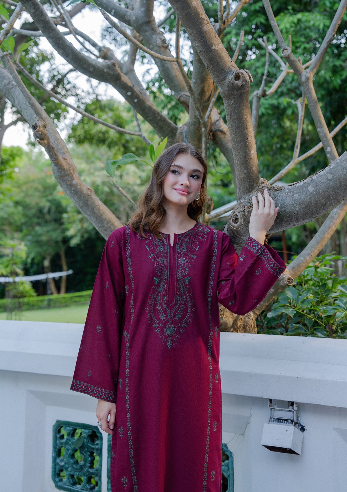 Embroidered Khaddar BT006930-MRN