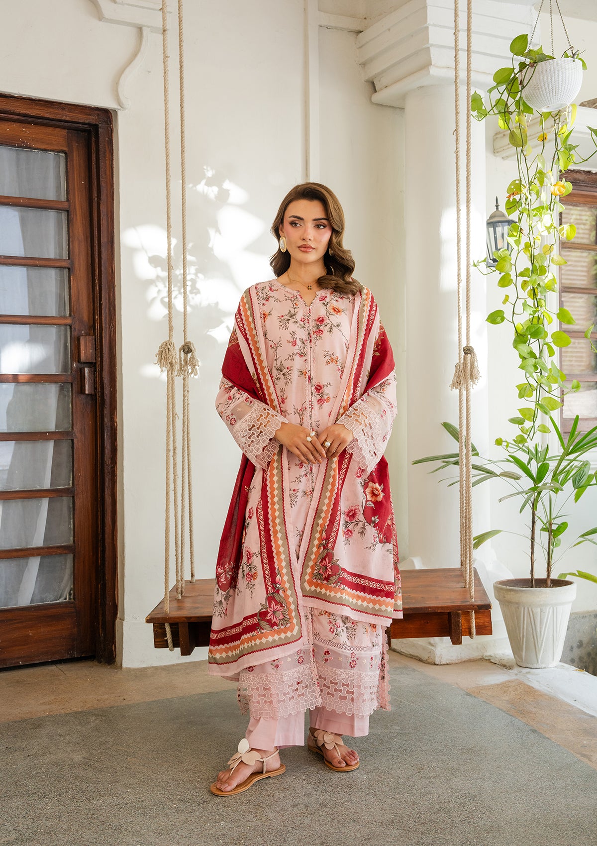 EMBROIDERED Lawn BT006887-PNK