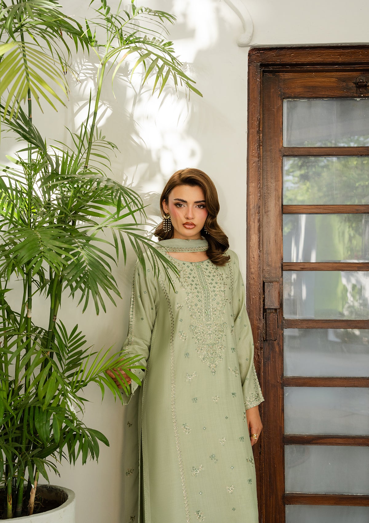 LUXURY Embroidered VISCOSE BT006604-PST
