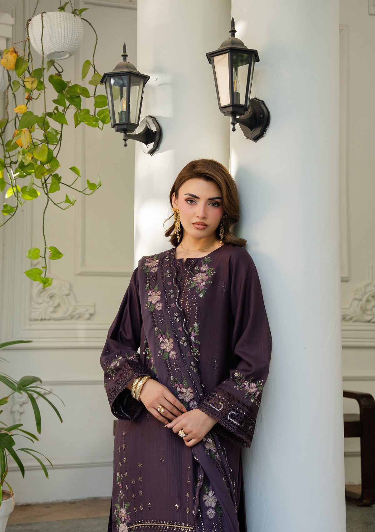 Luxury Embroidered Cotton Viscose BT006889-PRP