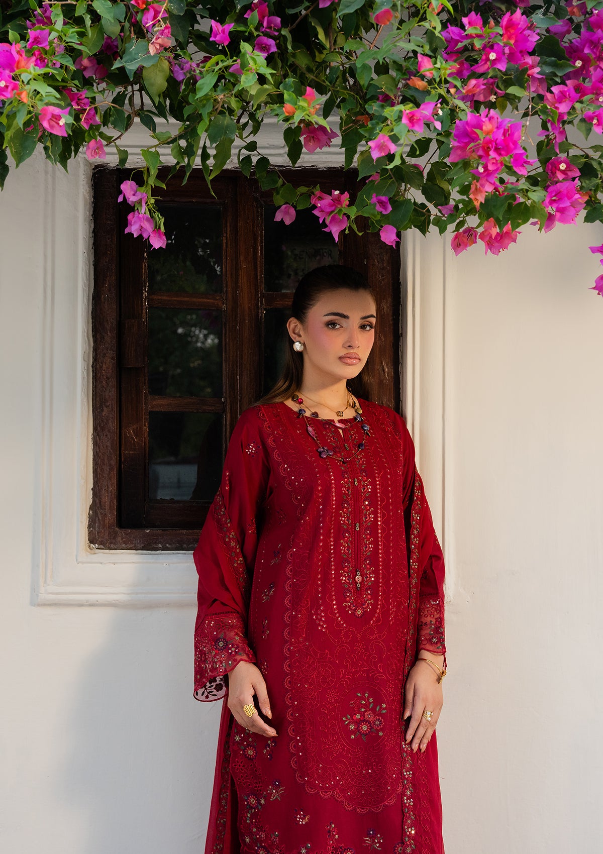 EMBROIDERED Lawn BT006880-MRN