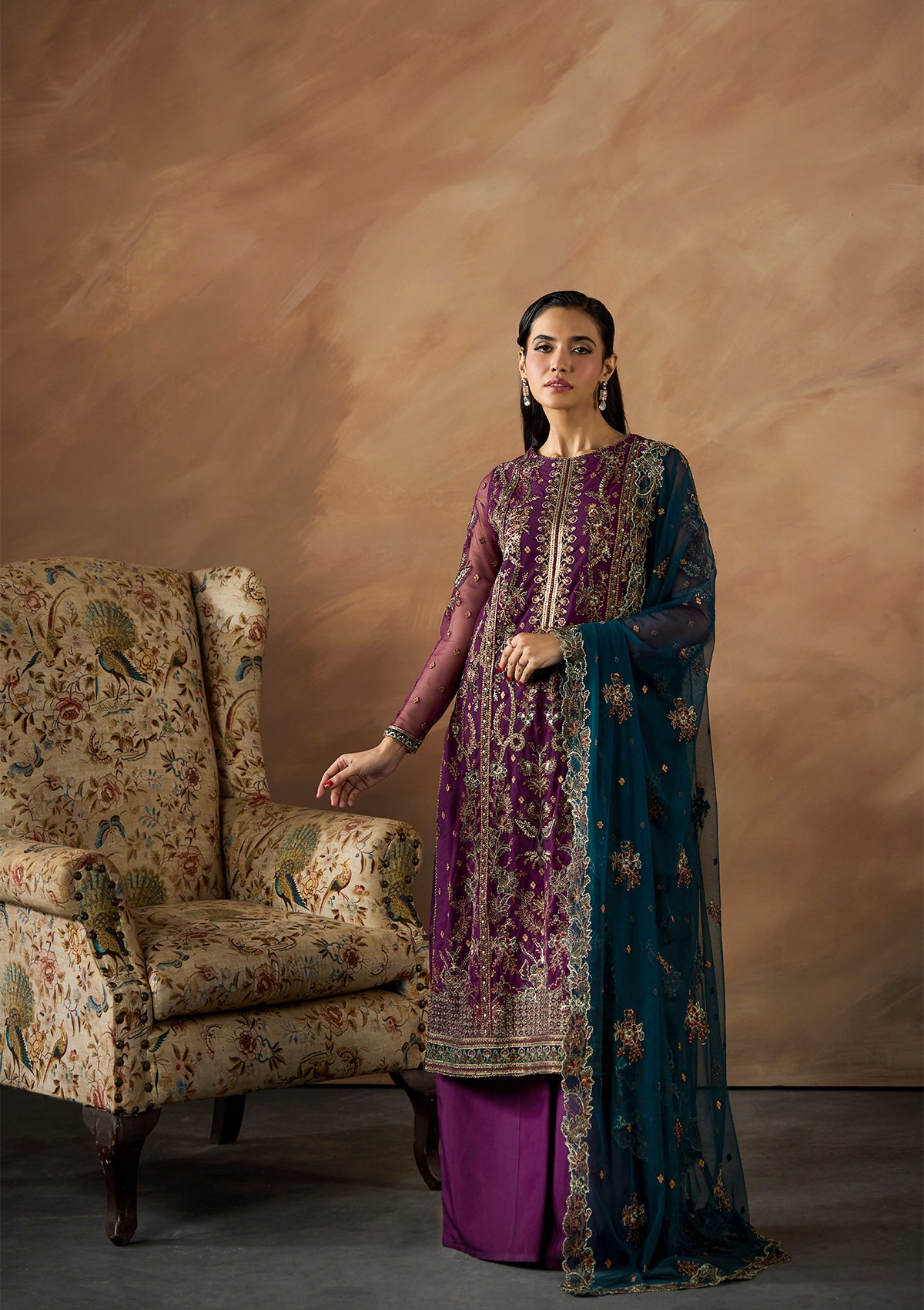 Embroidered Net BT6680-BTB BT6688-PRP