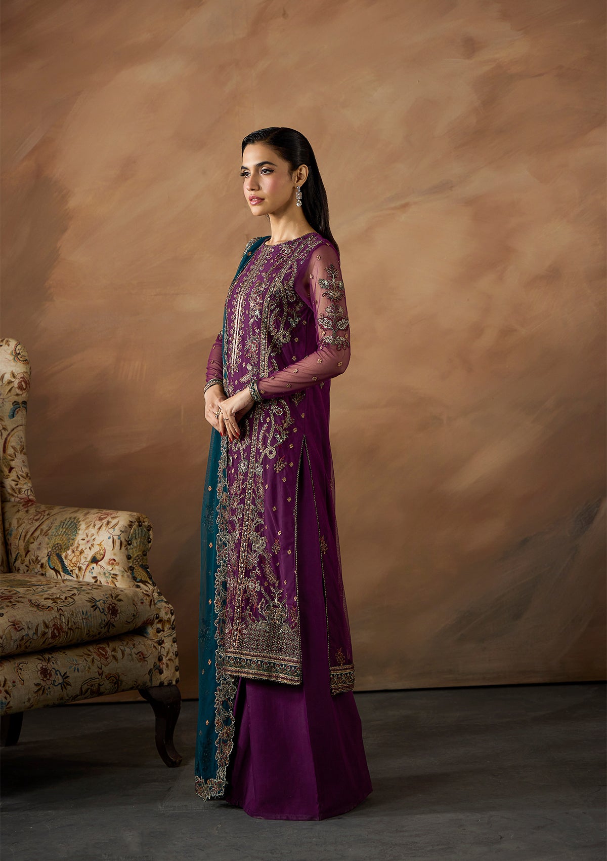 Embroidered Net BT6680-BTB BT6688-PRP