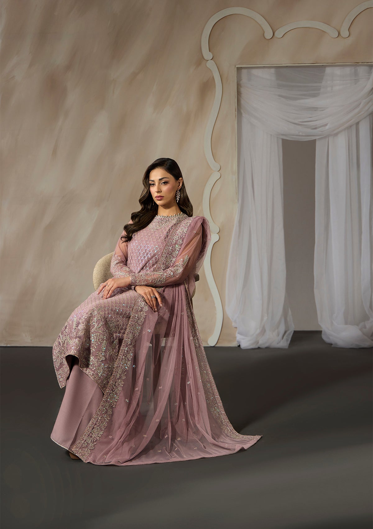 Embroidered Net BT006698-LPK