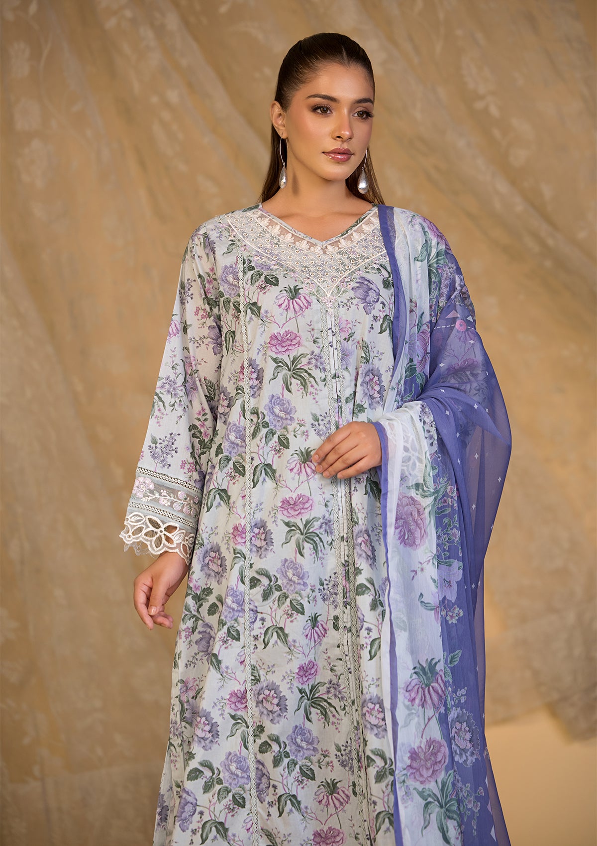 Embroidered Khaddar BT6620-SBL