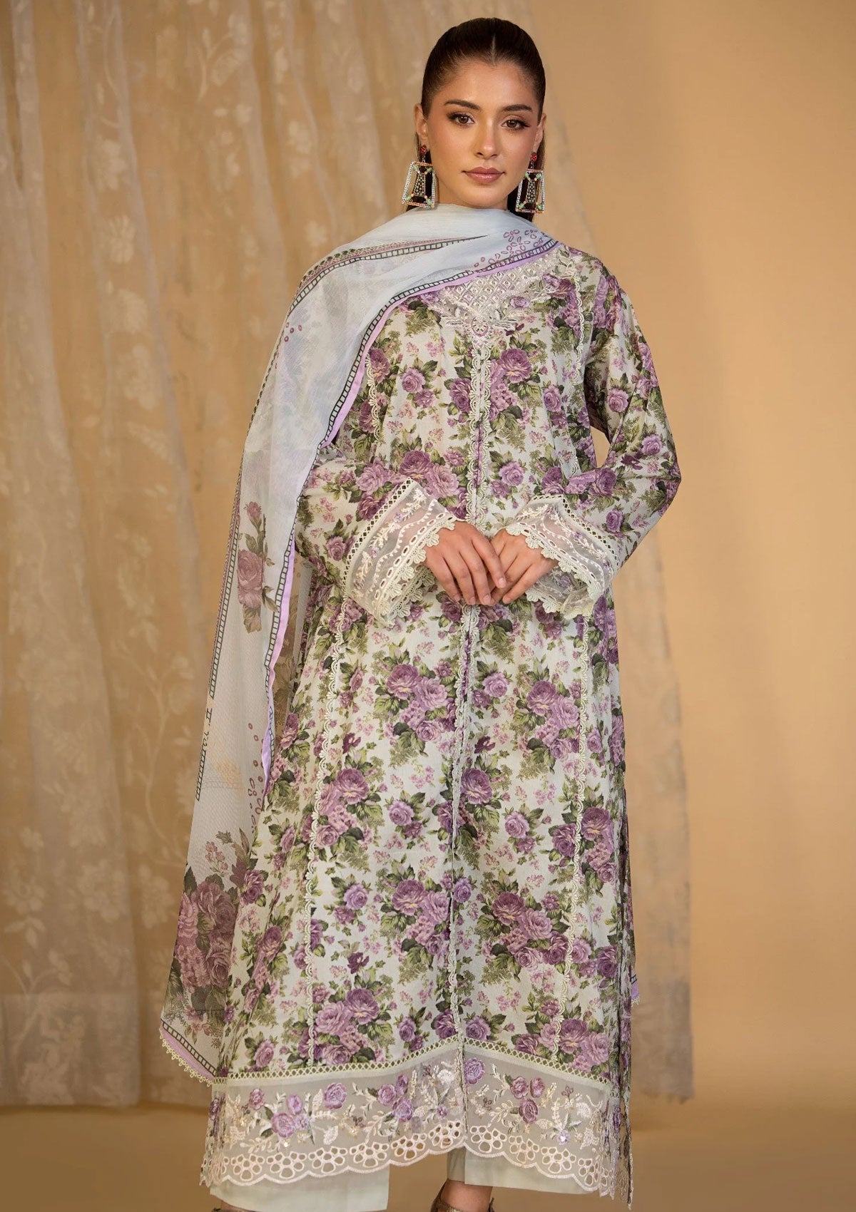 Printed Embroidered Khaddar BT006620-PST