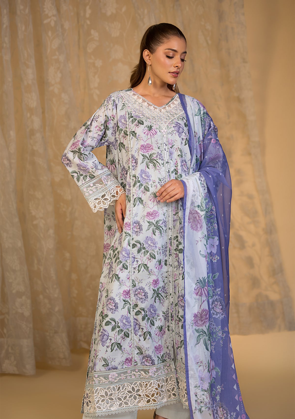 Embroidered Khaddar BT6620-SBL