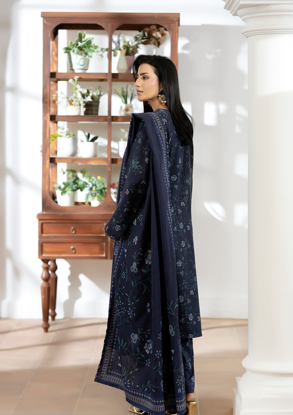 Printed Dhanak BT006605-BLU