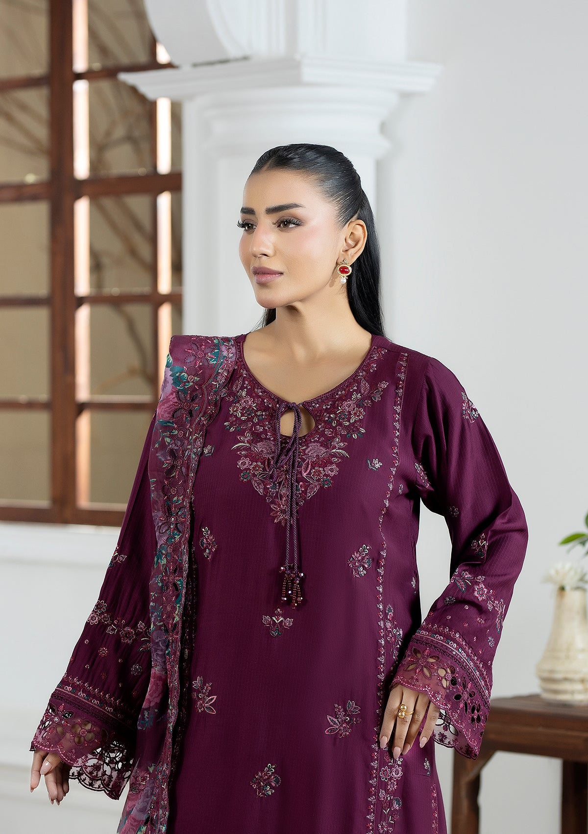 Embroidered Chiffon BT006602-LPP