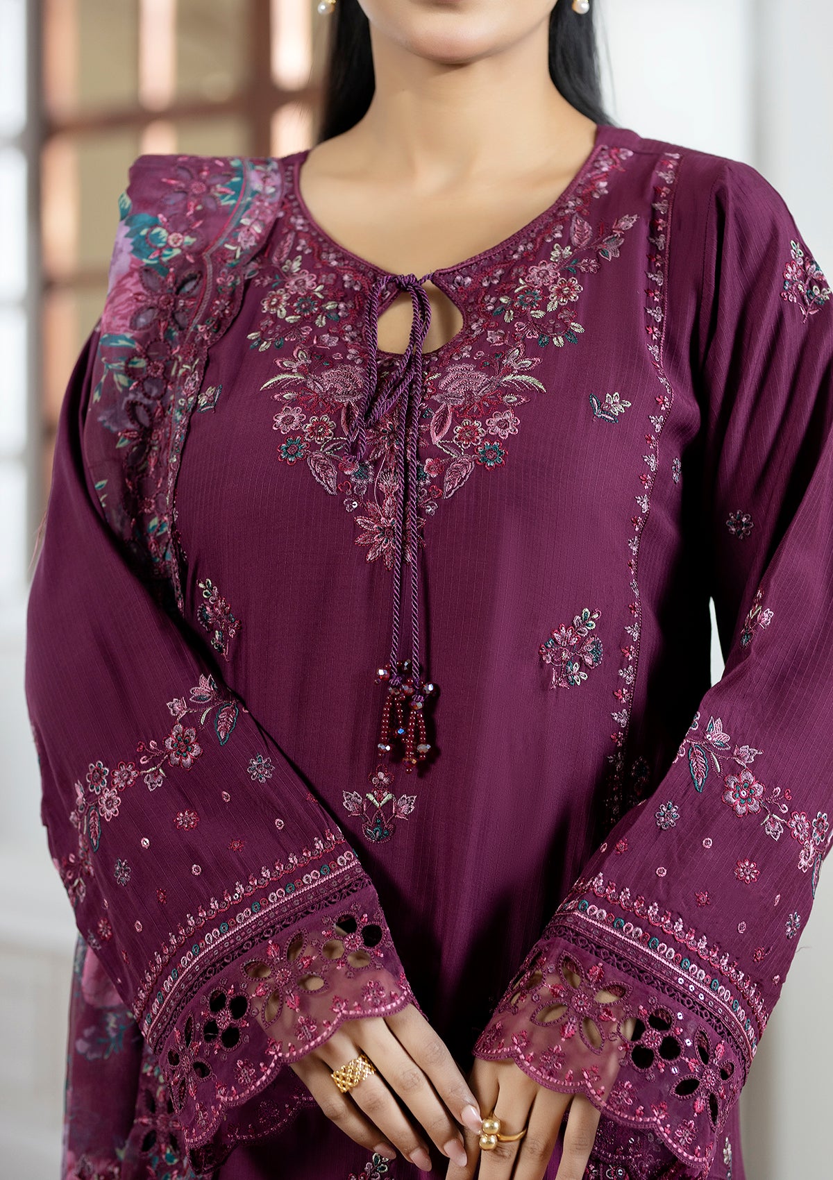 Embroidered Chiffon BT006602-LPP