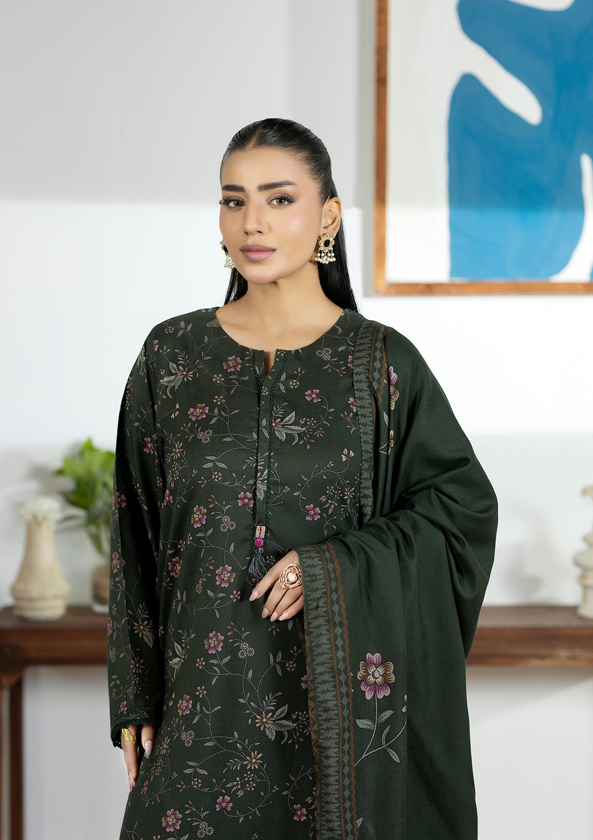 Printed Dhanak BT006605-GRN