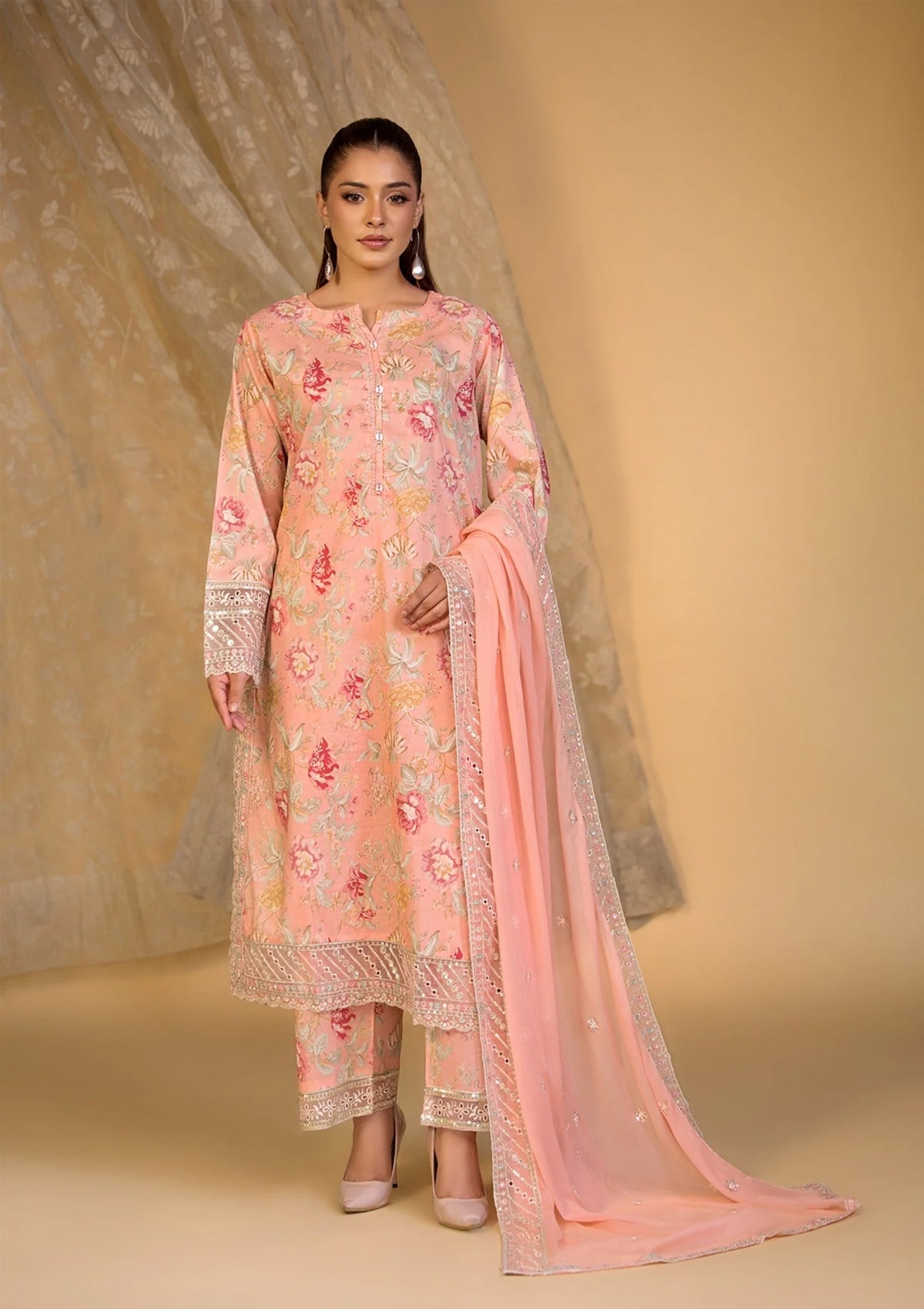 Embroidered Lawn BT006285-PNK