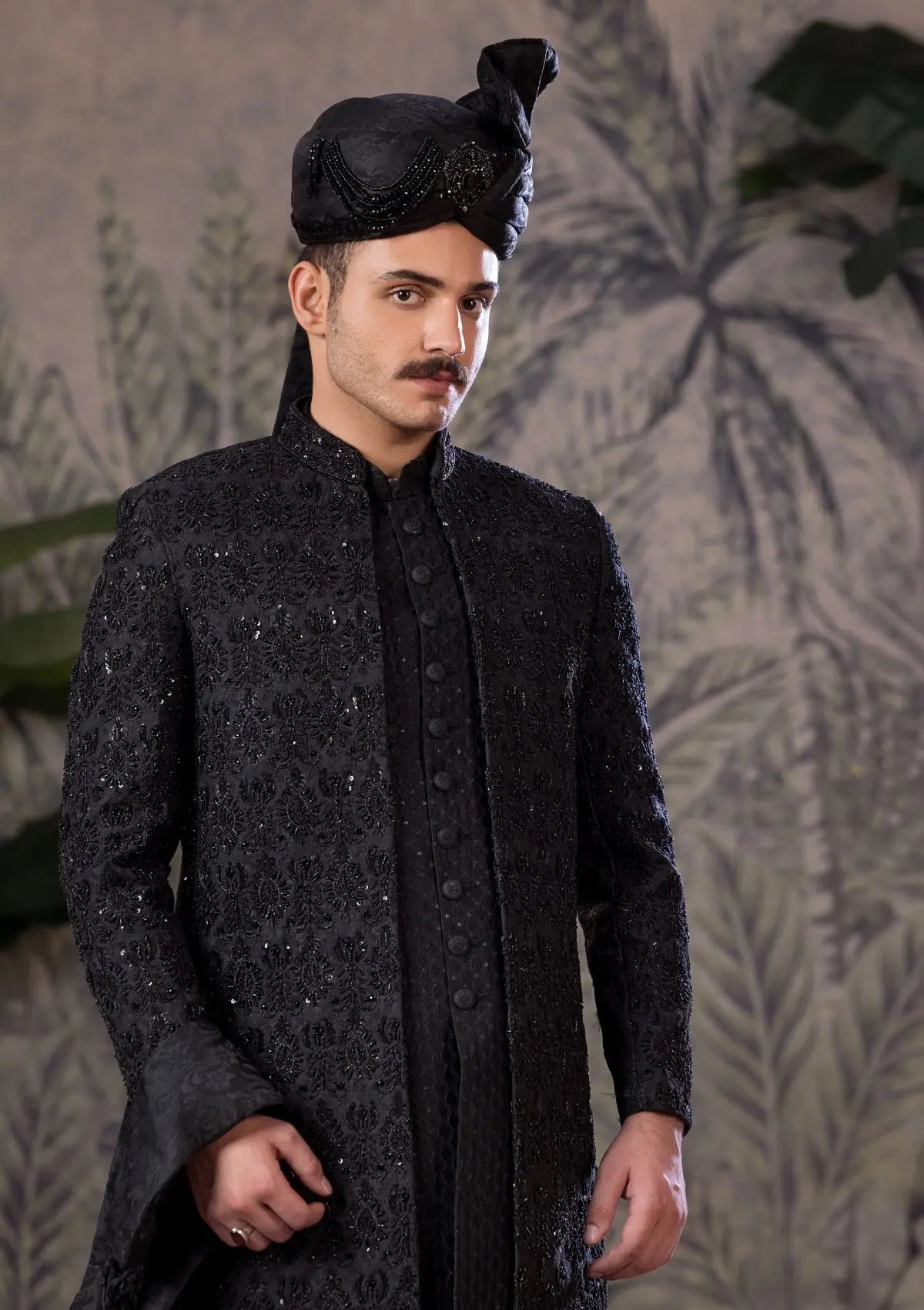 Bin Tayyab Sherwani (TD-1814)  GRAY Bin Tayyab