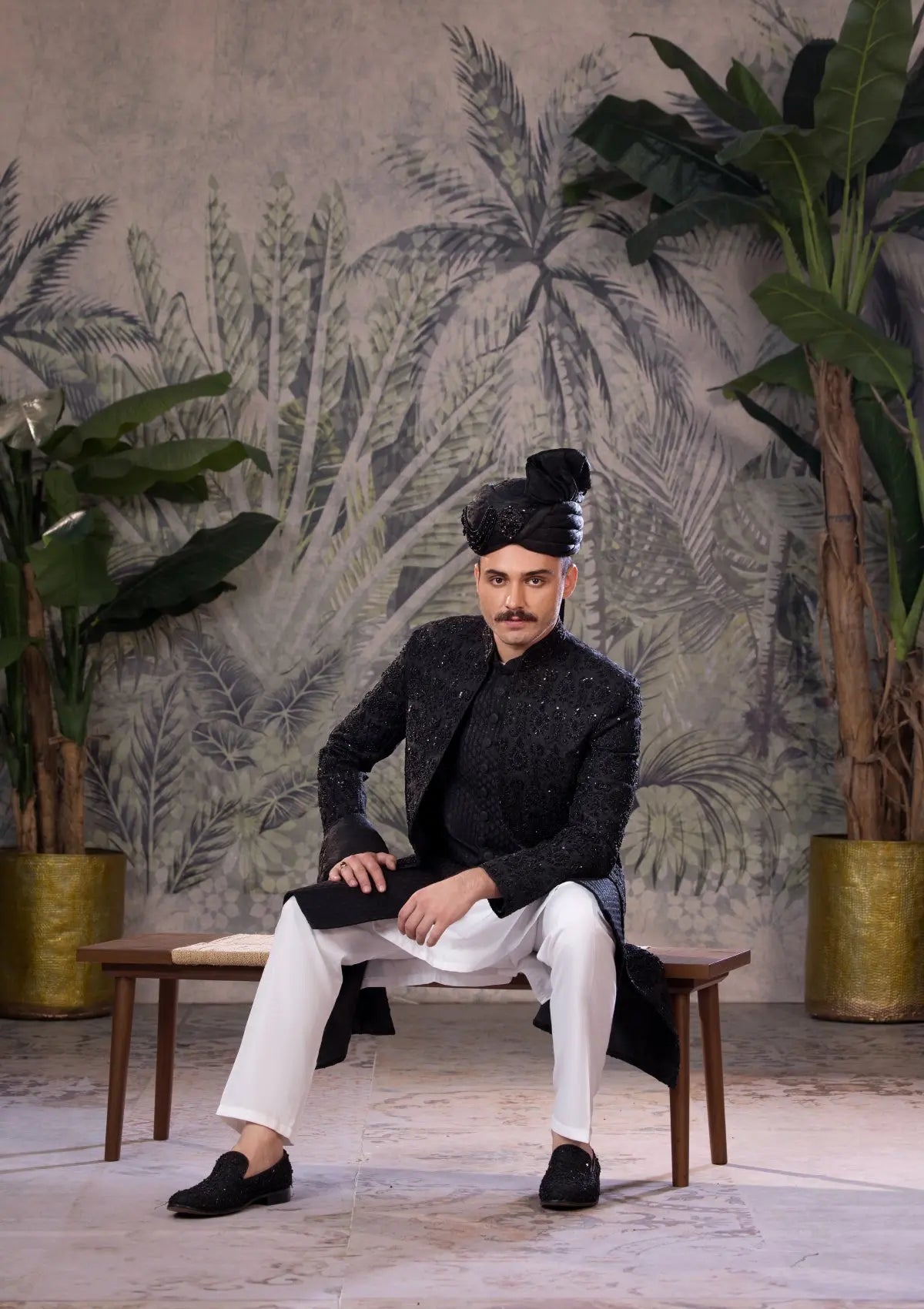 Bin Tayyab Sherwani (TD-1814)  GRAY Bin Tayyab