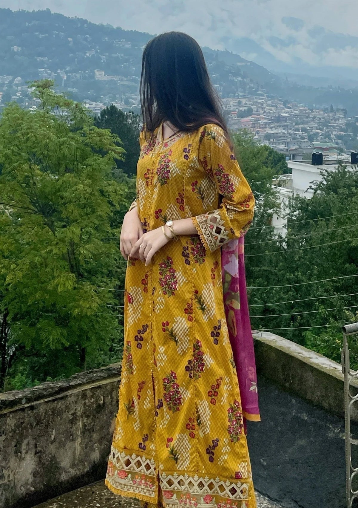 Embroidered Lawn (BT006320-YLO)