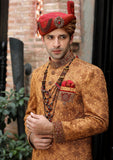 Bin Tayyab Sherwani (TD-1395-4) Rust
