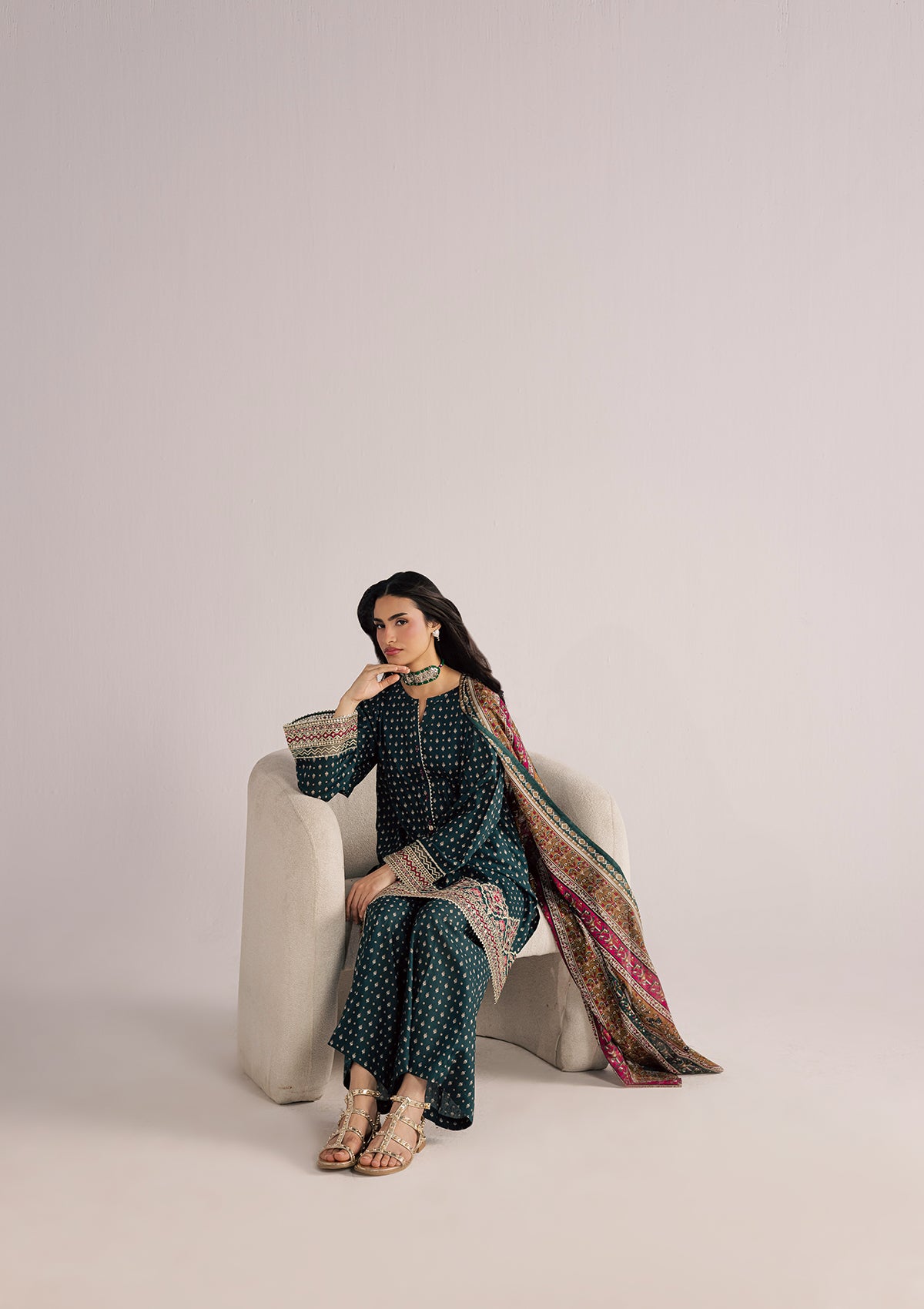 PRINTED EMBROIDERED LAWN BT006852-SGN