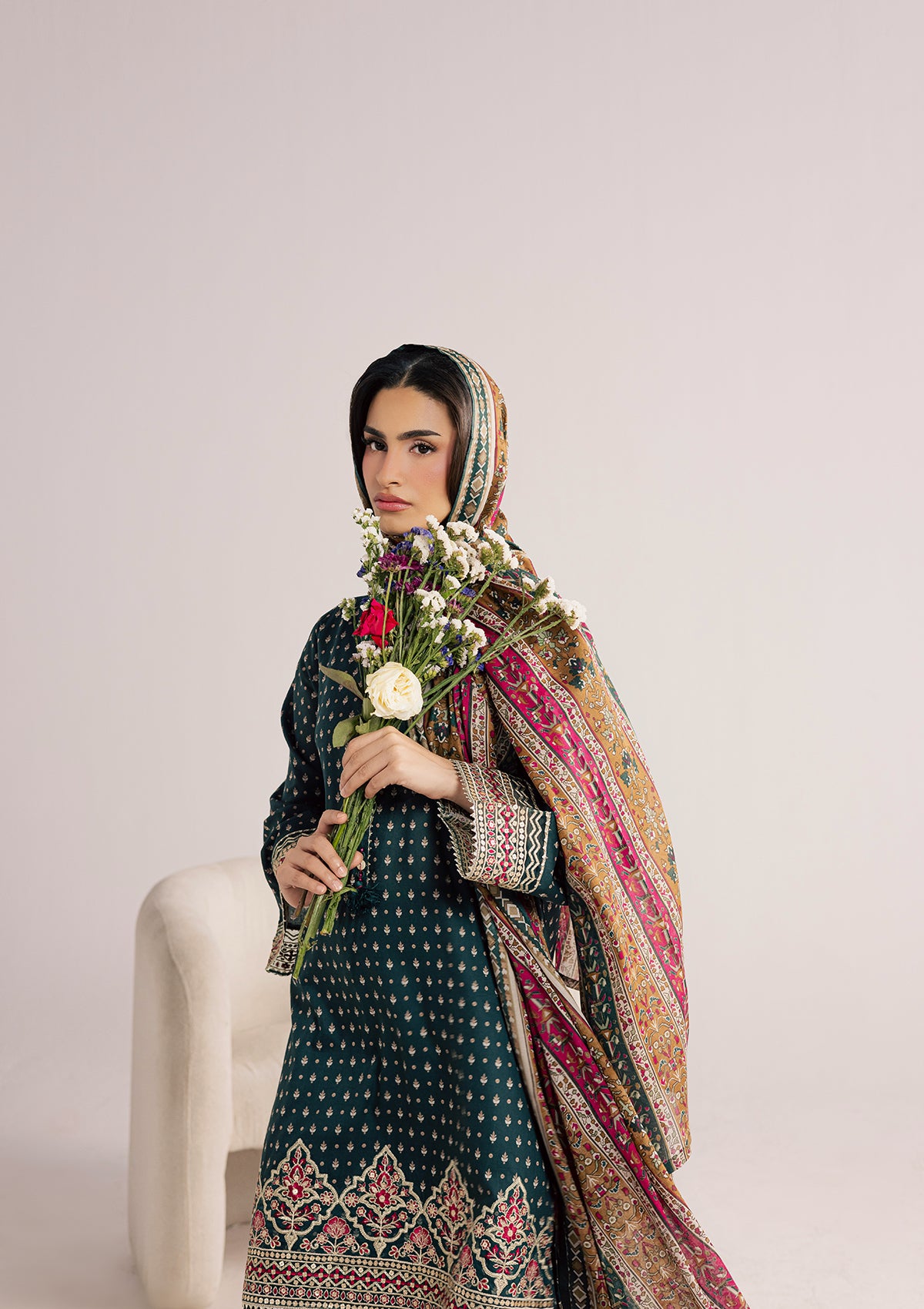 PRINTED EMBROIDERED LAWN BT006852-SGN