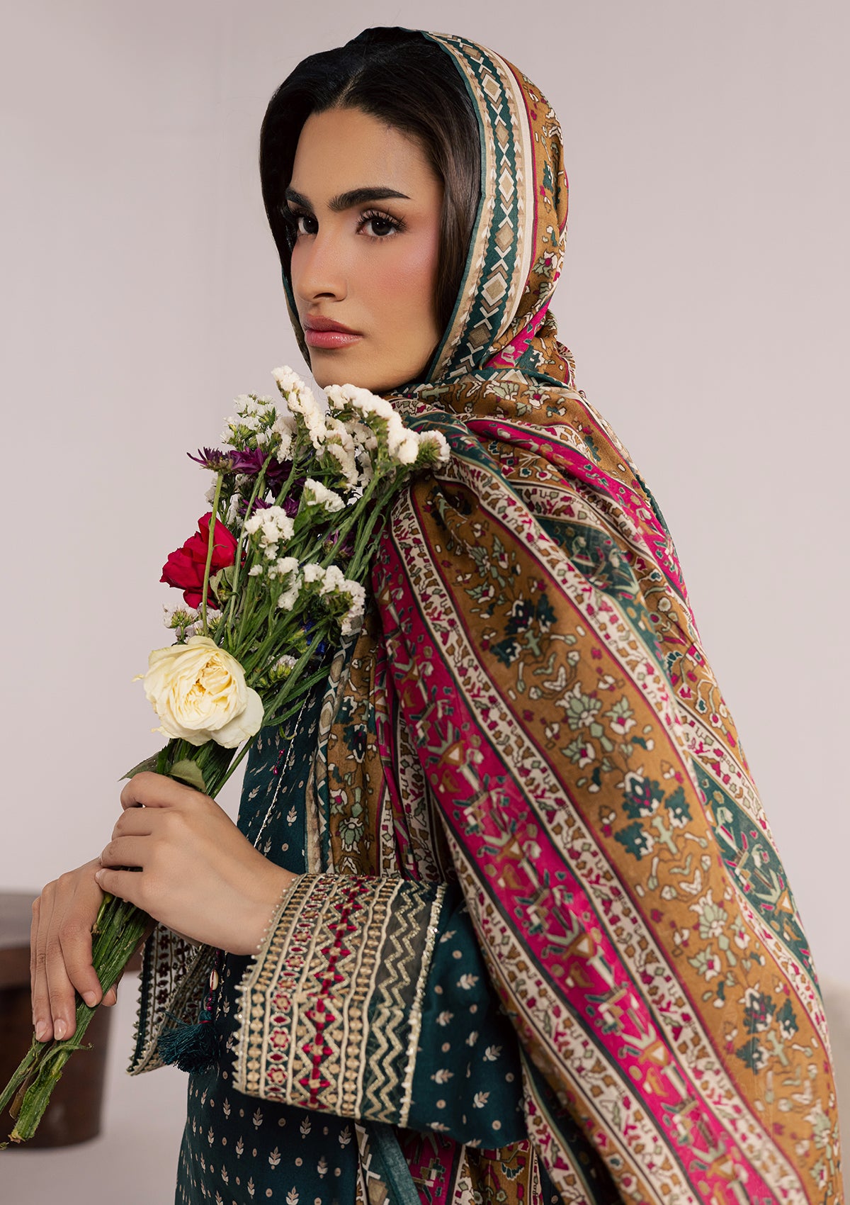PRINTED EMBROIDERED LAWN BT006852-SGN