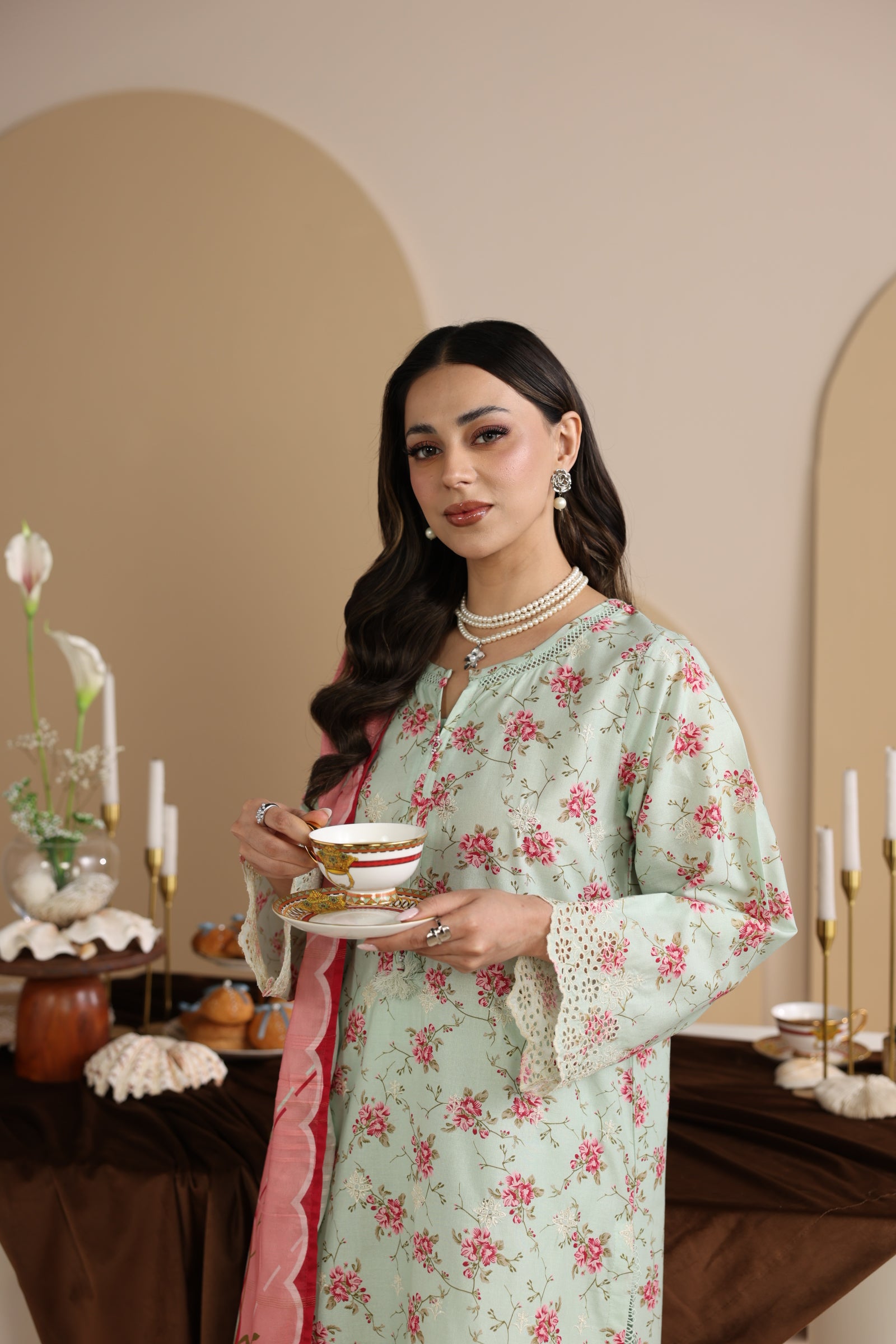 PRINTED CHICKENKARI LAWN BT6697-PST