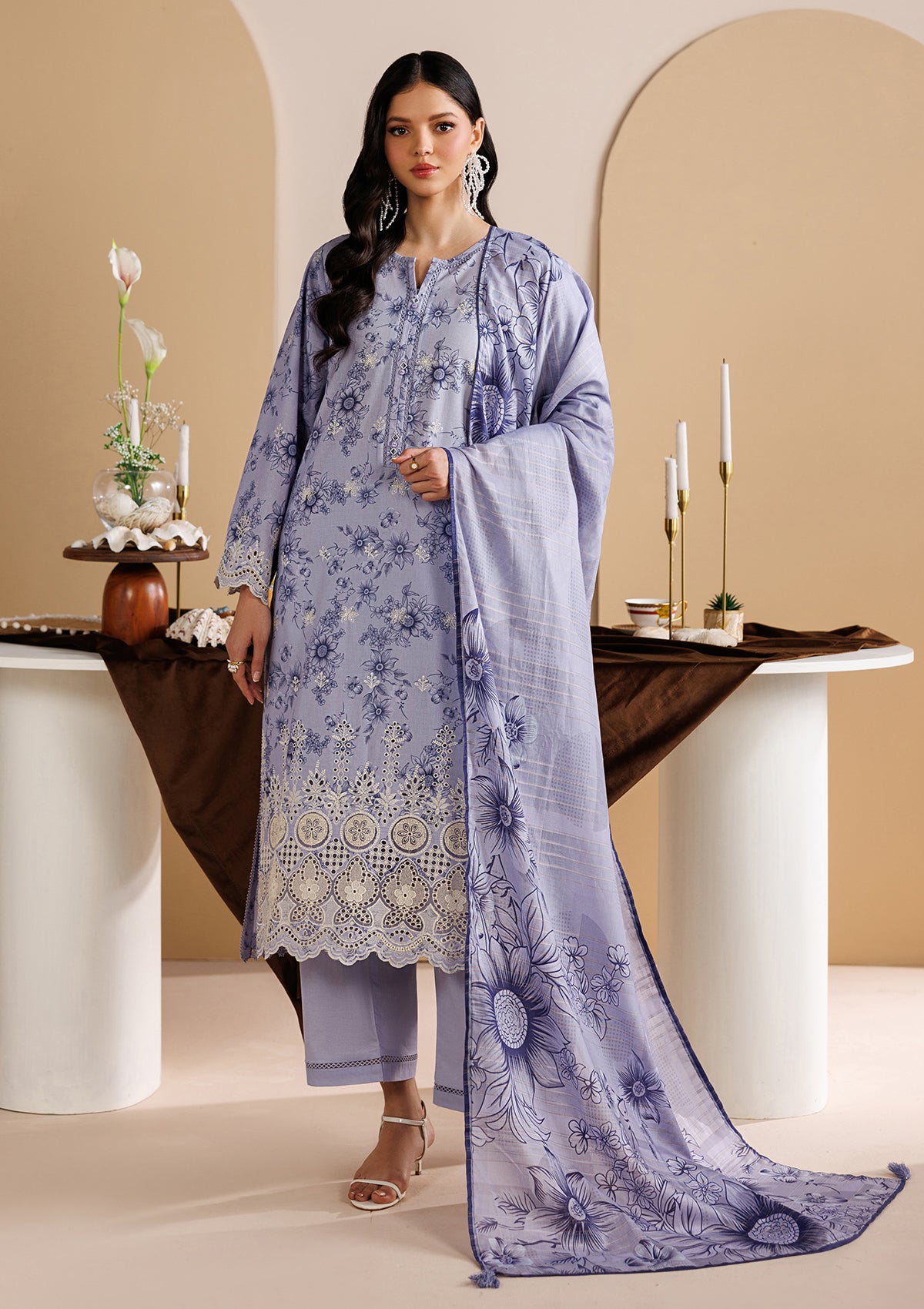 PRINTED CHICKENKARI LAWN BT006697-PRP