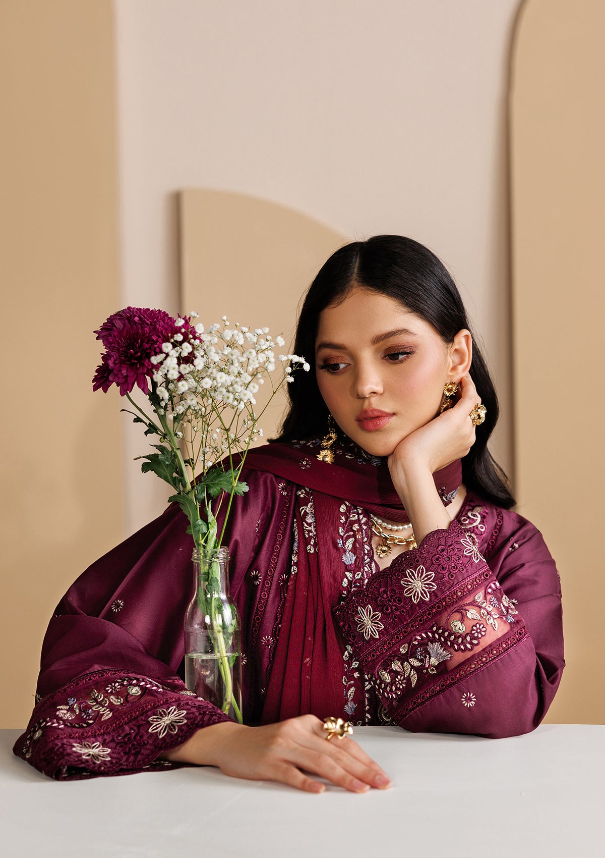 LUXURY Embroidered LAWN BT006719-PST