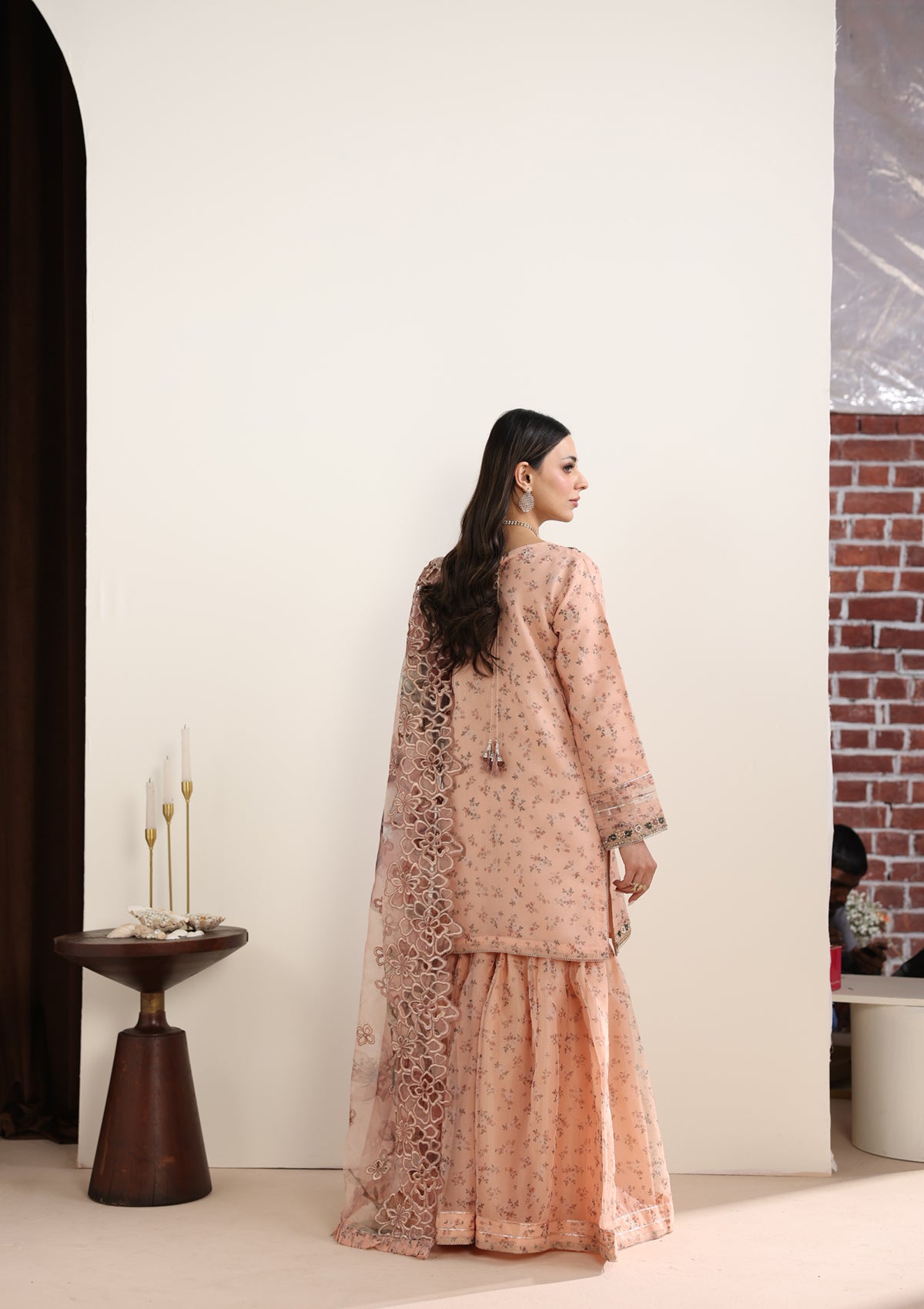 Embroidered Organza BT006675-PCH